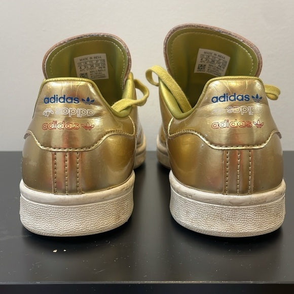 Adidas Originals Stan Smith Legacy Sneaker Gold Metallic kids women’s size US4 - Picture 10 of 12